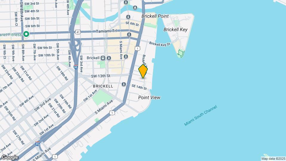1250 Brickell Bay Dr Mapa y Detalles de la Ubicación