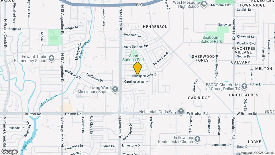 10304 Blackjack Oaks Dr Map and Location Details