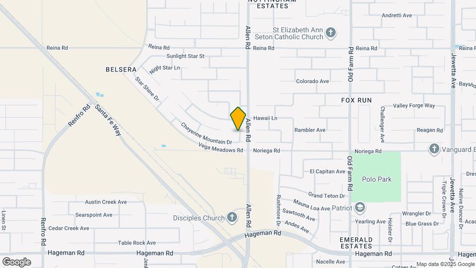 13003 Lake Pueblo Way Map and Location Details