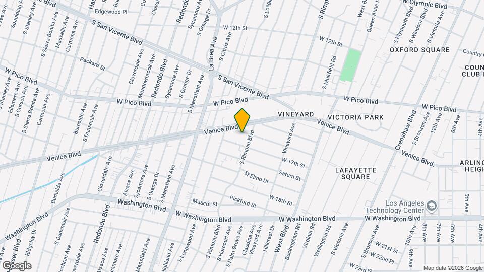 4820 St Charles Pl, Unit Back unit Mapa y Detalles de la Ubicación