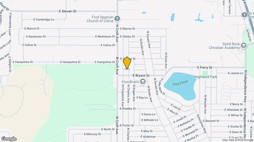 740 N Charles Ave Mapa y Detalles de la Ubicación