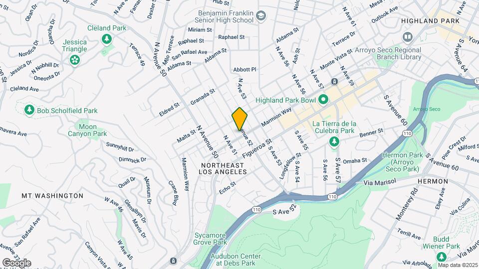 206 N Avenue 52 Map and Location Details