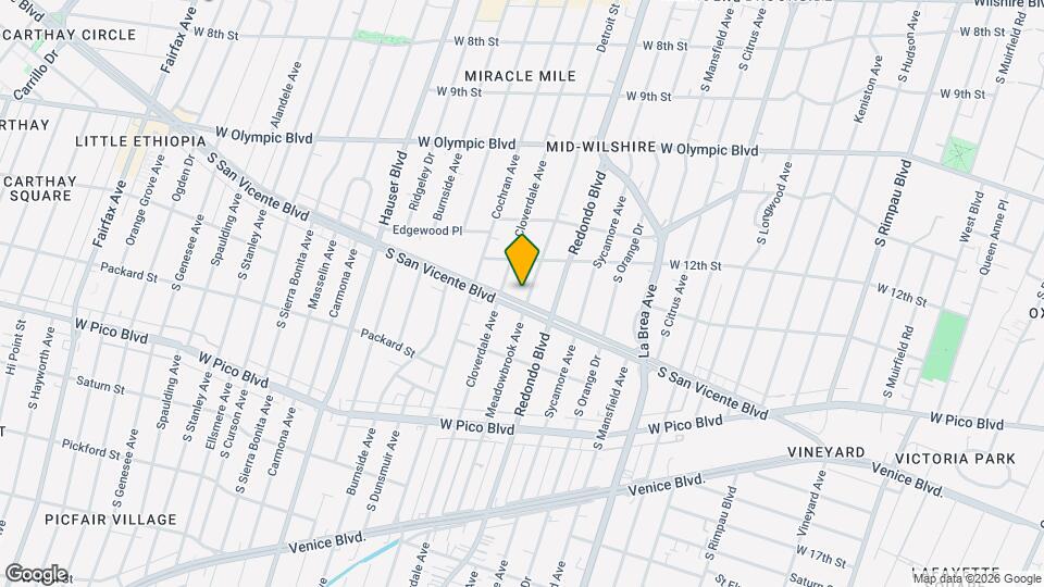 1241 Meadowbrook Ave Map and Location Details