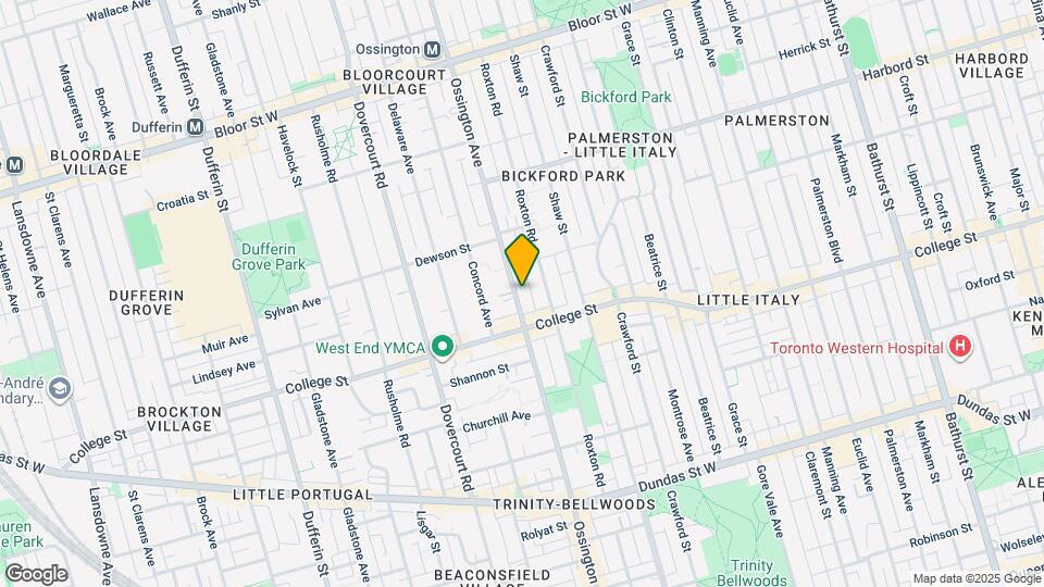 475 Ossington Ave Map and Location Details