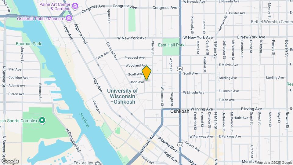 838 McKinley St, Unit Upper Map and Location Details