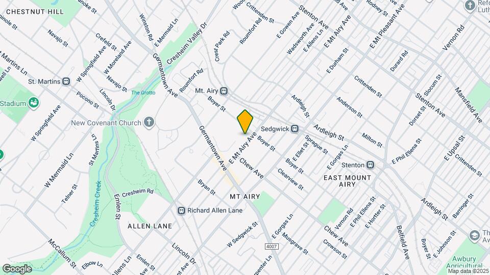 133 E Mt Airy Ave Map and Location Details