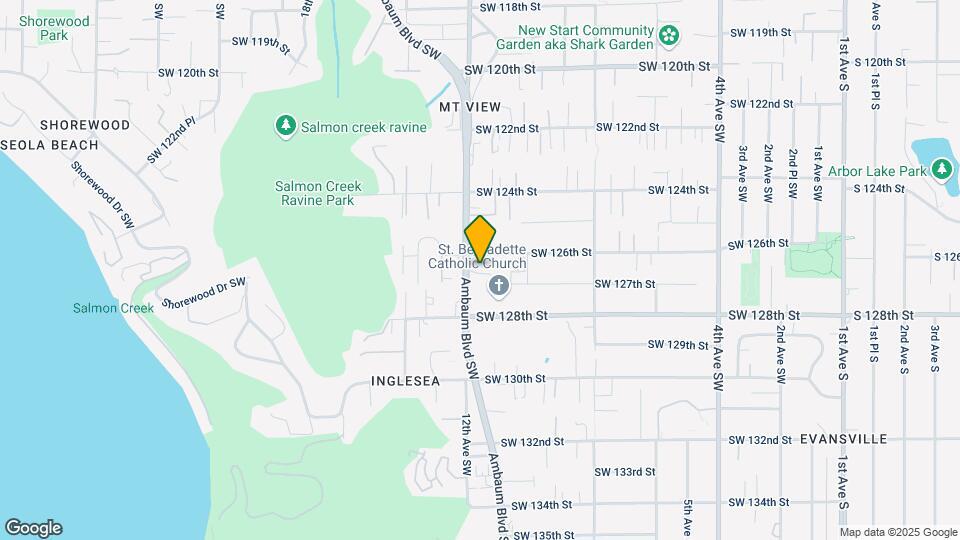 12614 Ambaum Blvd SW Mapa y Detalles de la Ubicación