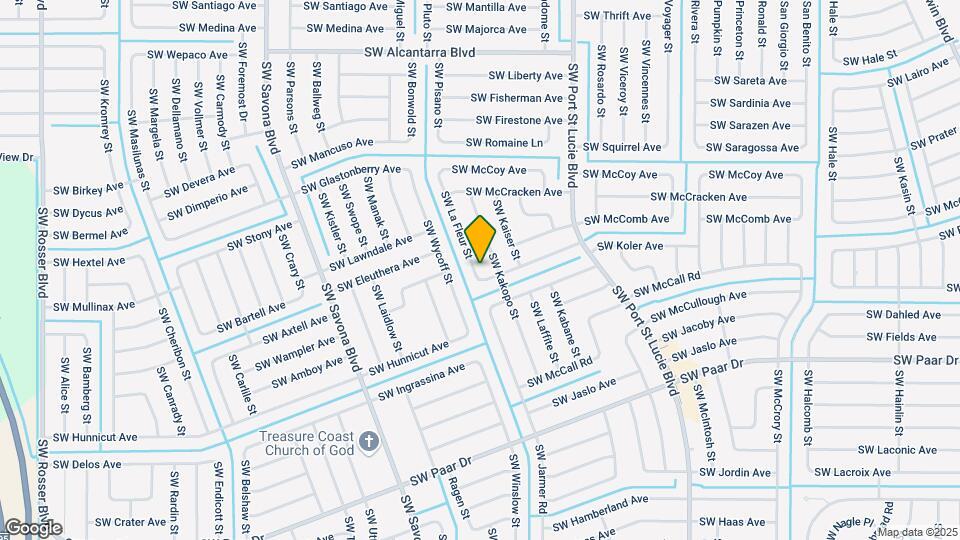 3873 SW La Fleur St Map and Location Details
