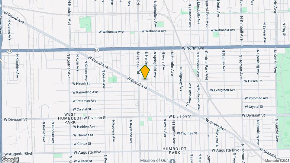 1400 N Harding Ave, Unit 1 Map and Location Details