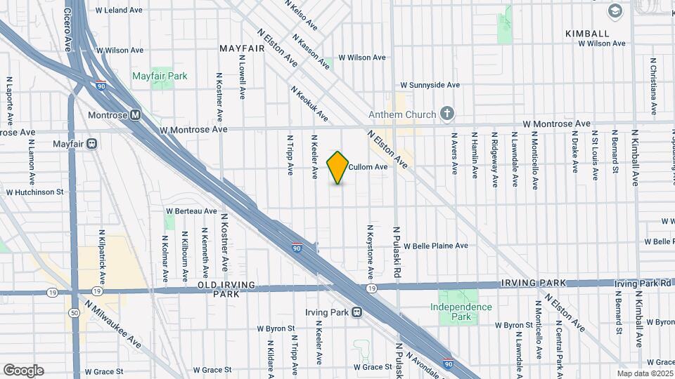 4232 N Kedvale Ave Map and Location Details