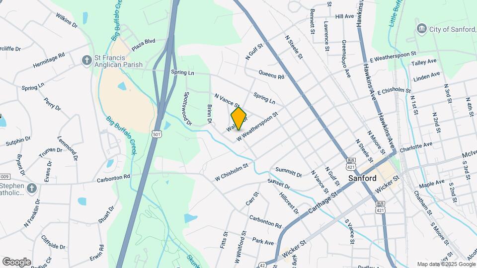 538 W Weatherspoon St Map and Location Details