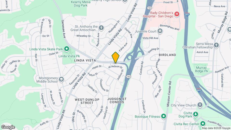 7446 N Judson St Map and Location Details