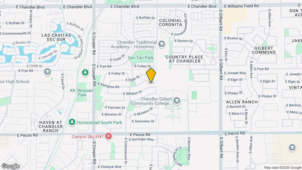 2460 E Whitten St Map and Location Details