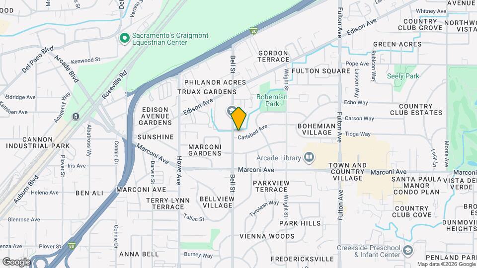 2305 Carlsbad Ave Map and Location Details