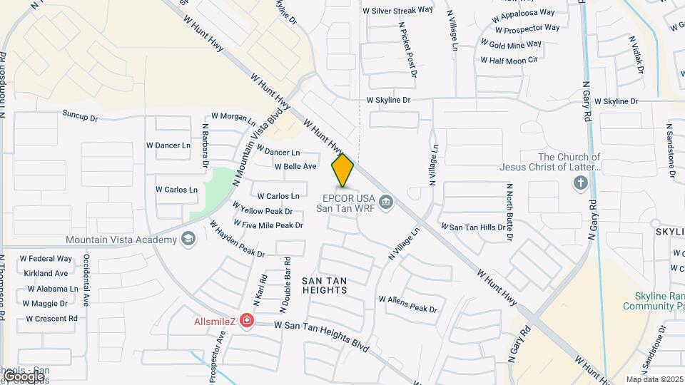 2821 W Santa Cruz Ave Mapa y Detalles de la Ubicación