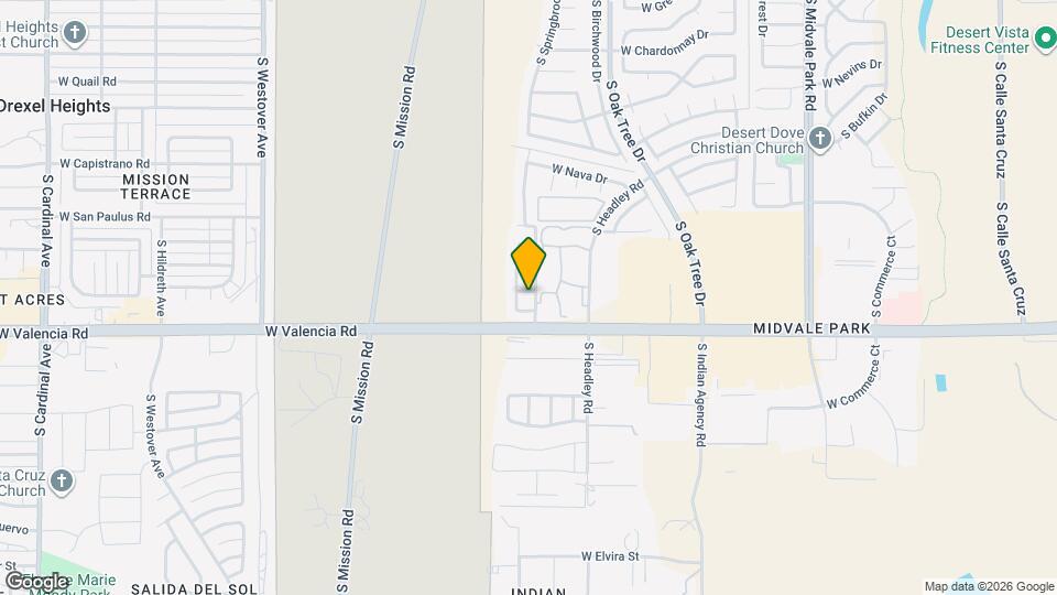 2011 W Mountain Pointe Dr Map and Location Details