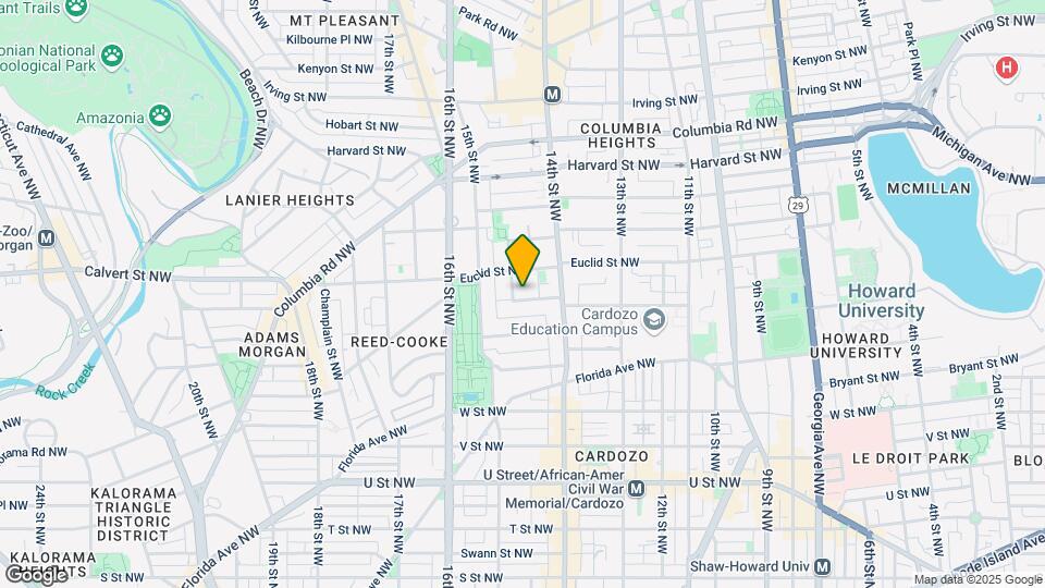 1441 Clifton St NW Map and Location Details