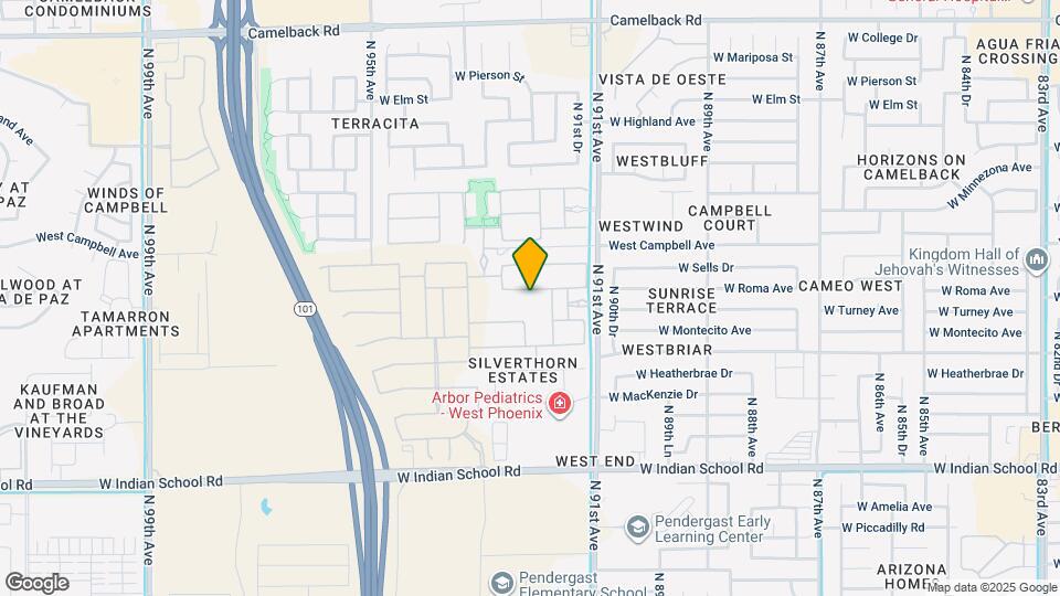 9213 W Roma Ave Map and Location Details