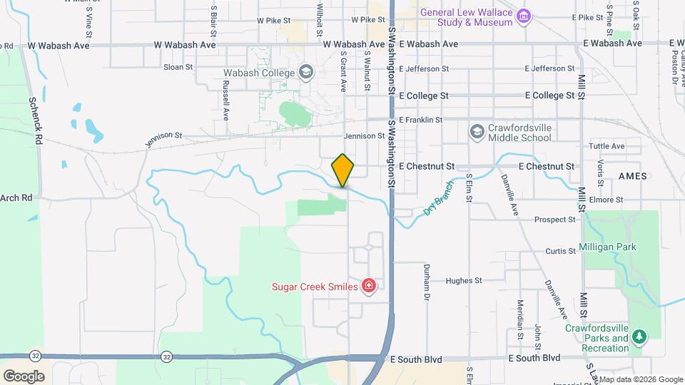 833 S Grant Ave Map and Location Details