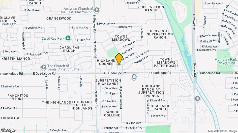 831 N Swallow Ln Map and Location Details