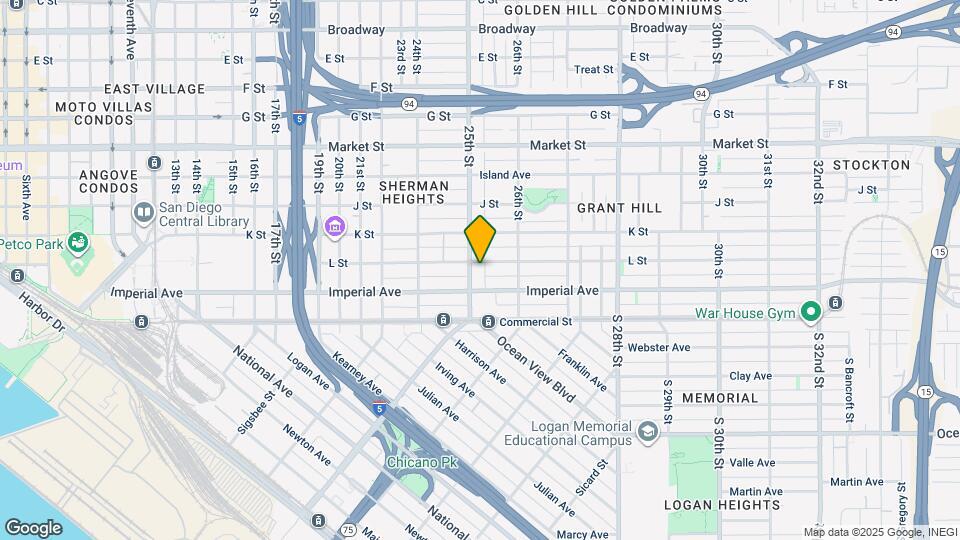 139 25th St Map and Location Details