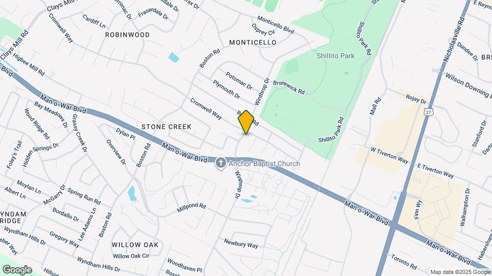 3542 Winthrop Dr Mapa y Detalles de la Ubicación