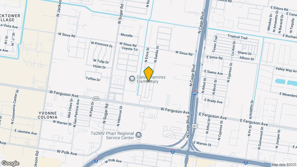 2301 N Dahlia St Map and Location Details