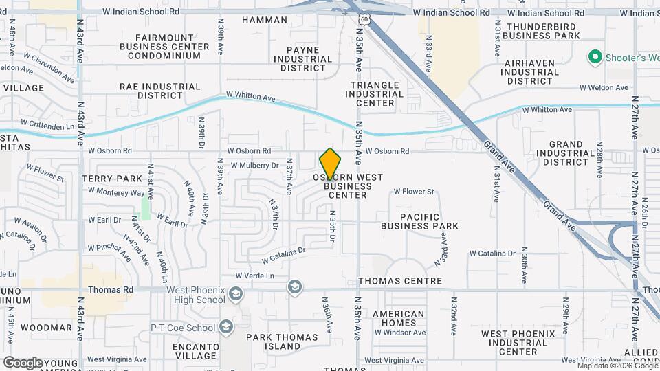 3540 W Monterey Way Mapa y Detalles de la Ubicación