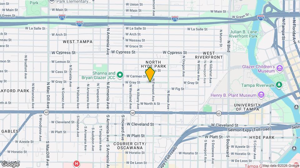 1906 W Gray St Map and Location Details