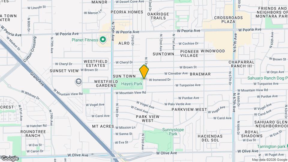 9914 N 73rd Ave Map and Location Details