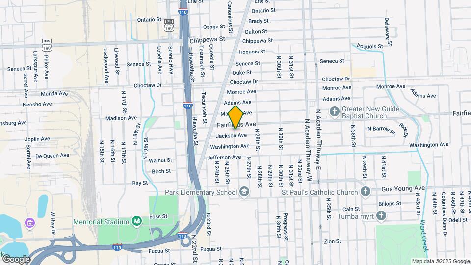 2603 Jackson Ave Mapa y Detalles de la Ubicación