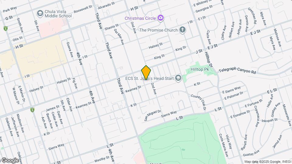 739 Twin Oaks Ave Mapa y Detalles de la Ubicación