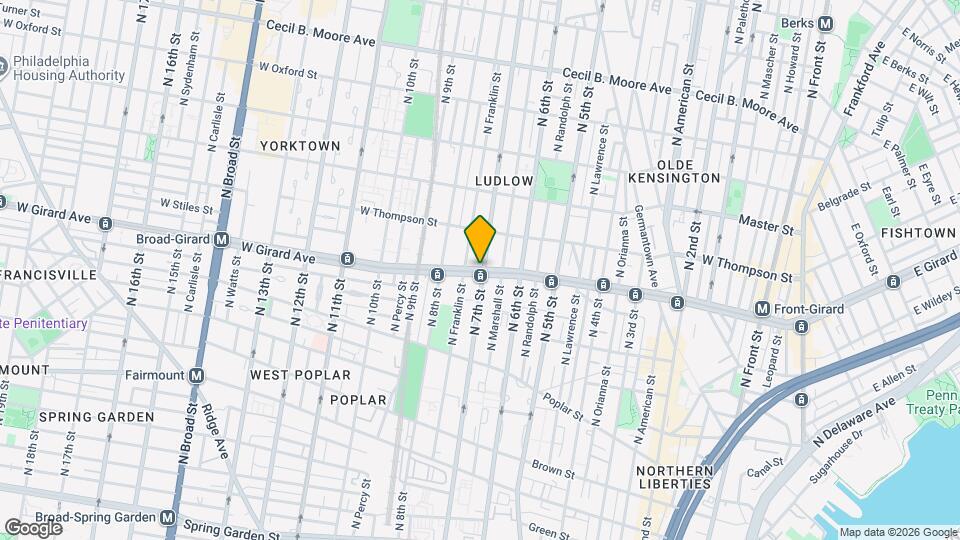 1206 N 7th St Map and Location Details