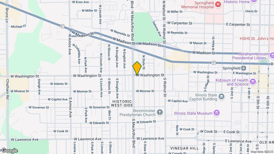 926 W Washington St Map and Location Details