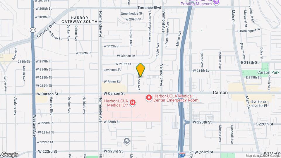 21502 Berendo Ave Map and Location Details