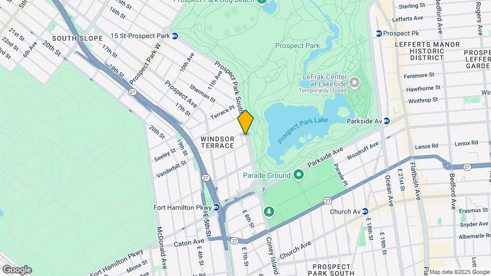 167 Prospect Park SW Map and Location Details