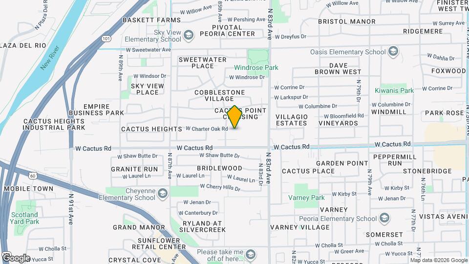 8437 W Charter Oak Rd Map and Location Details