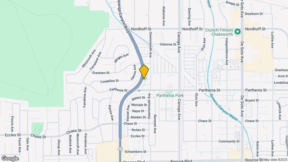 Topanga Canyon Apartments Map and Location Details