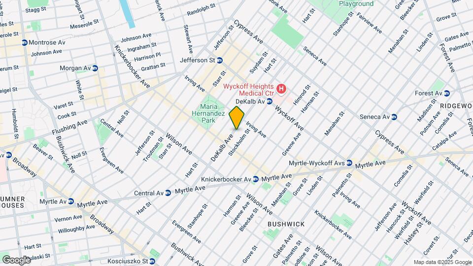 1498 Dekalb Ave Map and Location Details