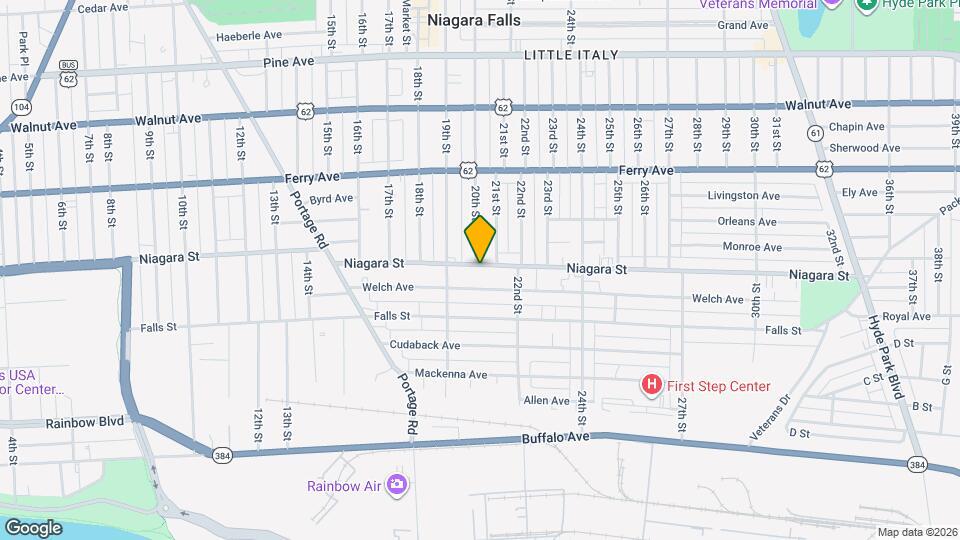 1935 Niagara St Map and Location Details