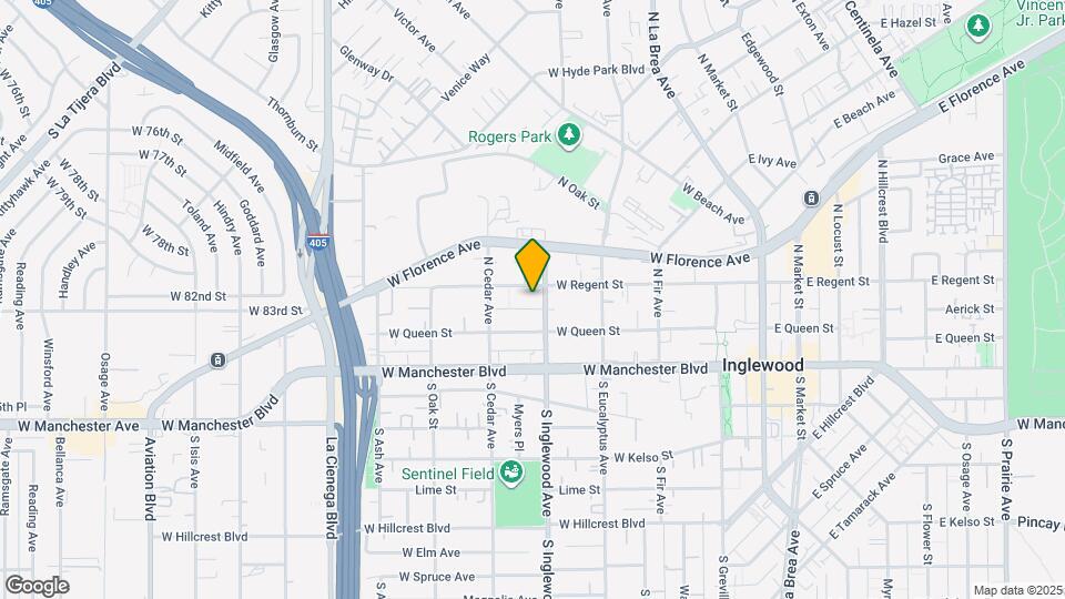 410 W Regent St Mapa y Detalles de la Ubicación