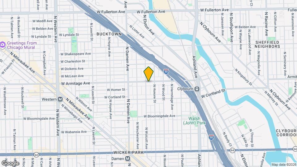 1855 W Armitage Ave Map and Location Details