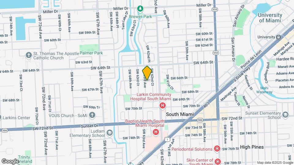 6611 SW 63rd Ave Map and Location Details