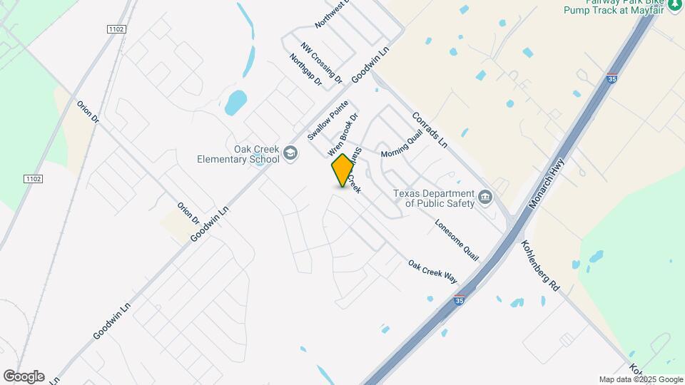 338 Oak Creek Way Map and Location Details