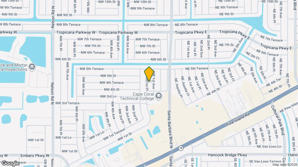 413 NW 1st Pl Map and Location Details