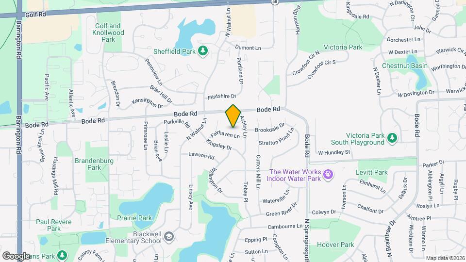 1814 Fairhaven Ln Map and Location Details