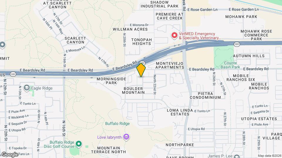 20026 North 21st St Map and Location Details