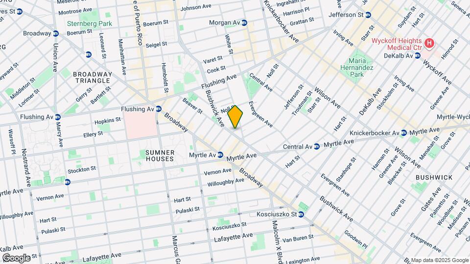 593 Bushwick Ave Map and Location Details