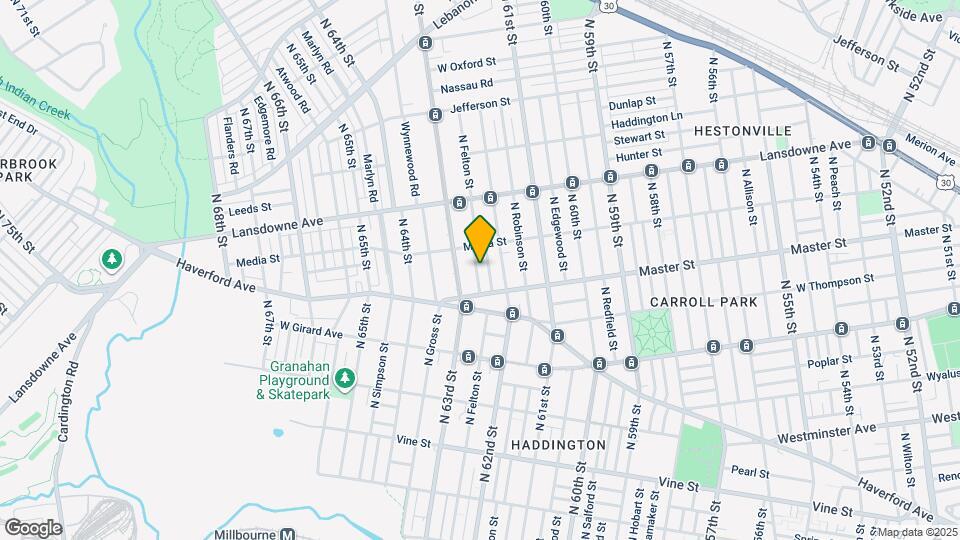 1433 N Felton St Map and Location Details