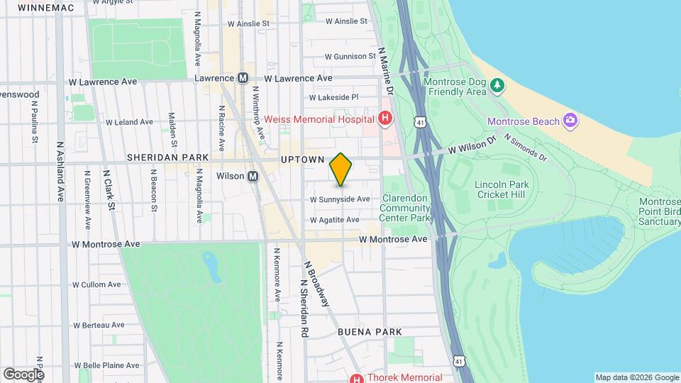 4510 N Hazel St Map and Location Details